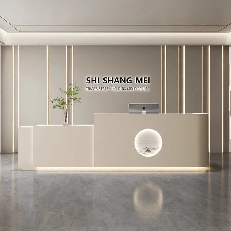 Office Furniture Company - 北欧クリームスタイルの受付デスクモダンで豪華な衣料品店会社フロントデスク美容室ホテルオフィス家具FYRD