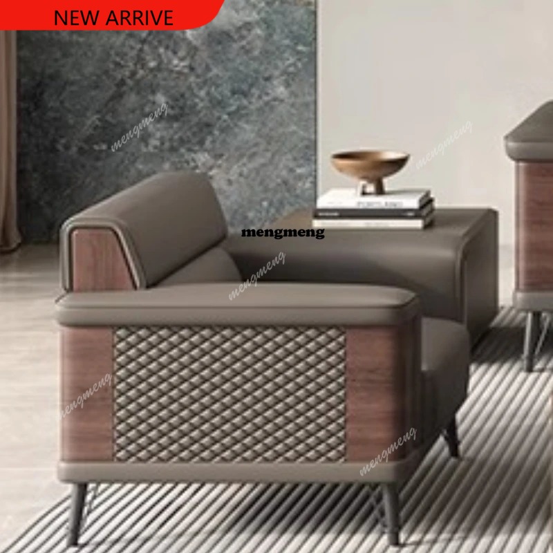 Office Furniture Company - H132 高級PUレザーオフィスソファ コーヒーセット オフィスソファ 会議用社長用オフィス家具 ガドマ・マタサイ