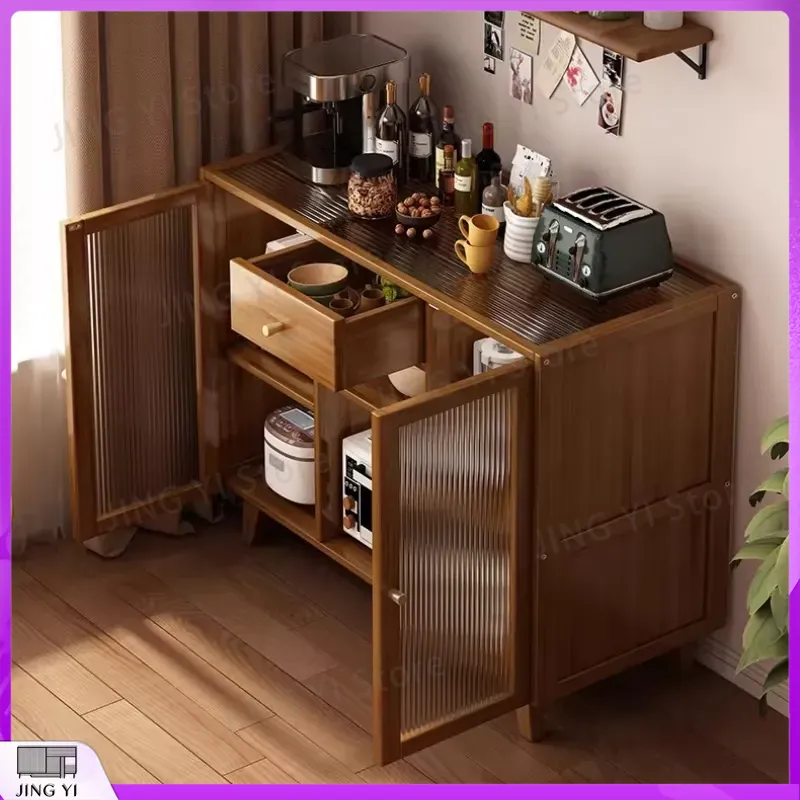 木製キッチンキャビネット、ビュッフェサーバー、ダイニングルー - Credenza Office Storage のレビューと価格