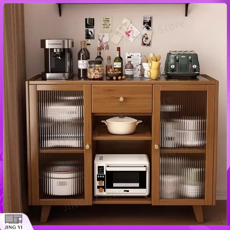 木製キッチンキャビネット、ビュッフェサーバー、ダイニングルー - Credenza Office Storage のレビューと価格