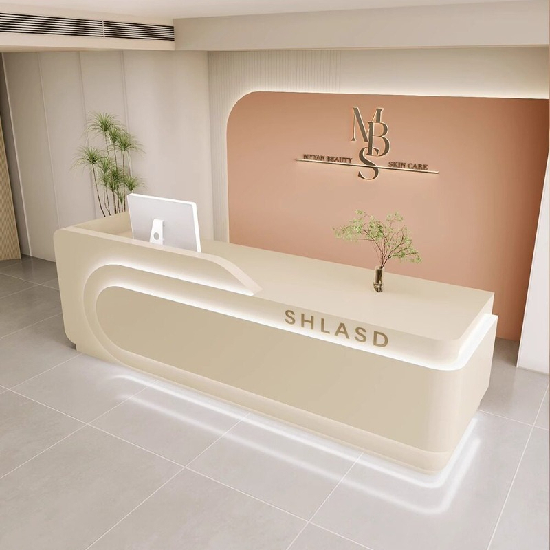 北欧クリームスタイルの美容室バーカウンター、モダンミニマリス - Office Furniture Company のレビューと価格