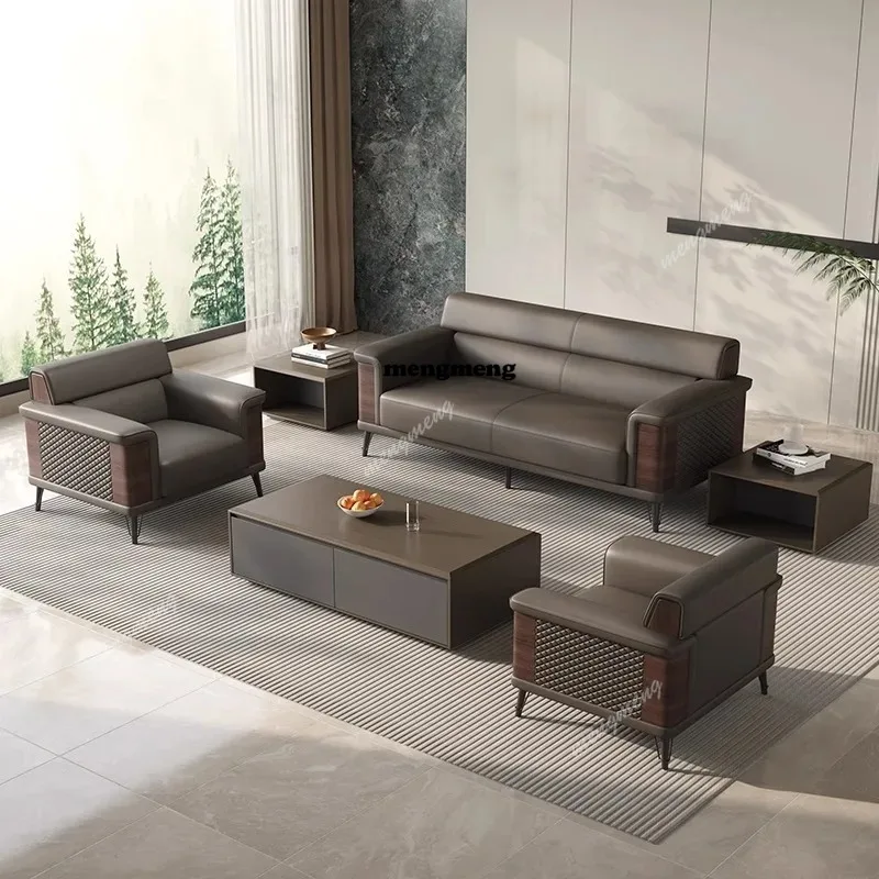 H132 高級PUレザーオフィスソファ コーヒーセット オフ - Office Furniture Company のレビューと価格